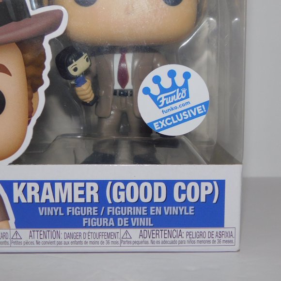 Exclusive Funko Pop Television Seinfeld 1093 Kramer Good Cop Vinyl Figure - Picture 3 of 7